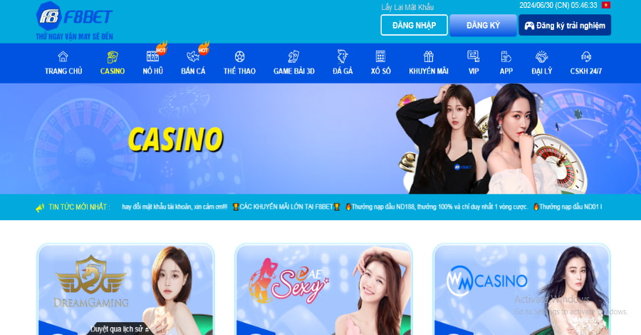 Casino Online F8Bet được yêu thích ngay cả bởi các bet thủ khó tính